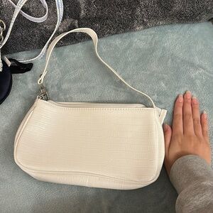 white purse
